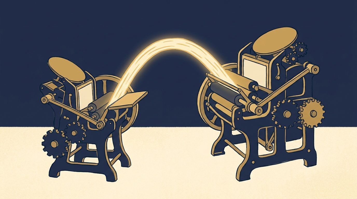 Illustration for the build log "Two a week: giving Collimer its own content engine"
