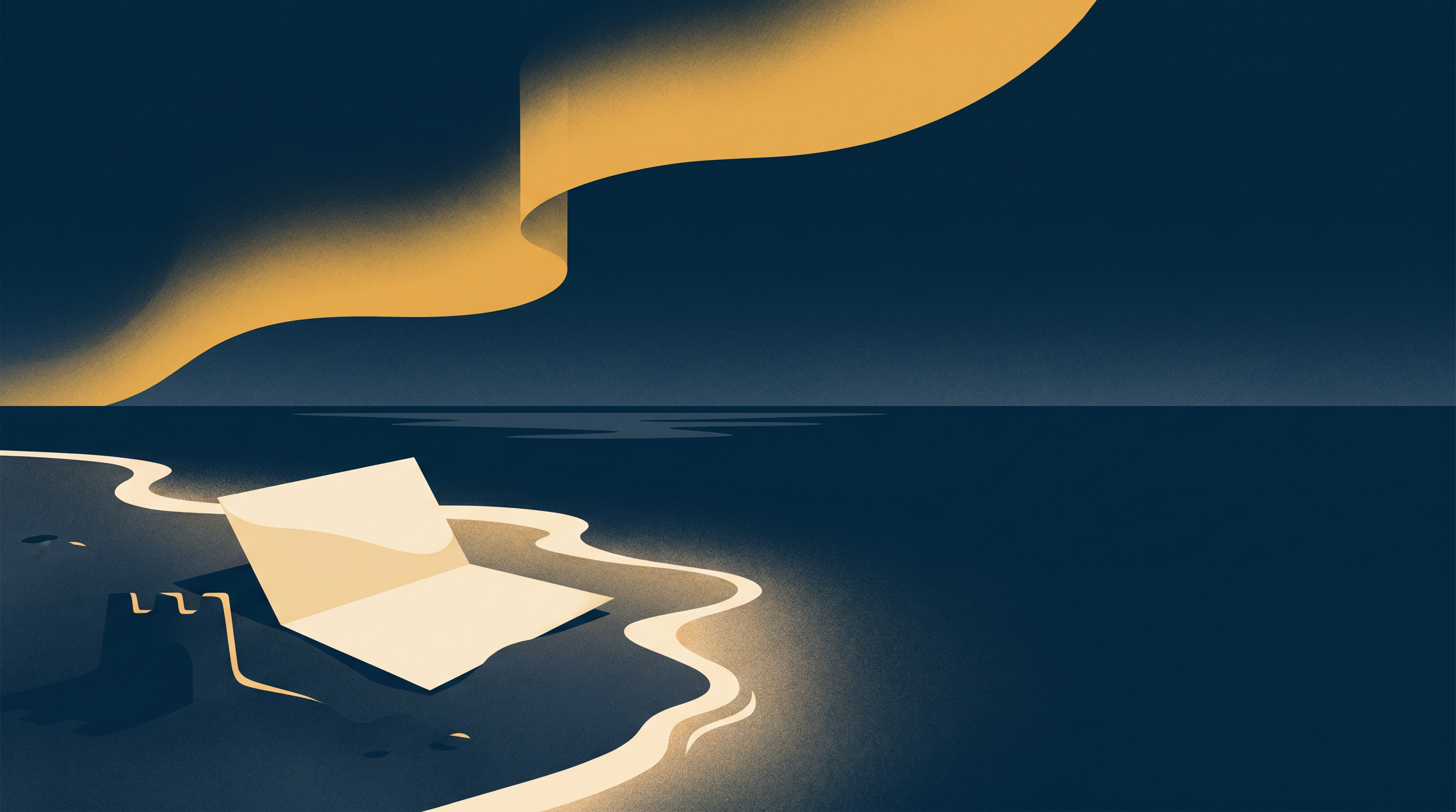 Illustration for the post "The first letter: where Sandcastle Labs stands, May 2026"