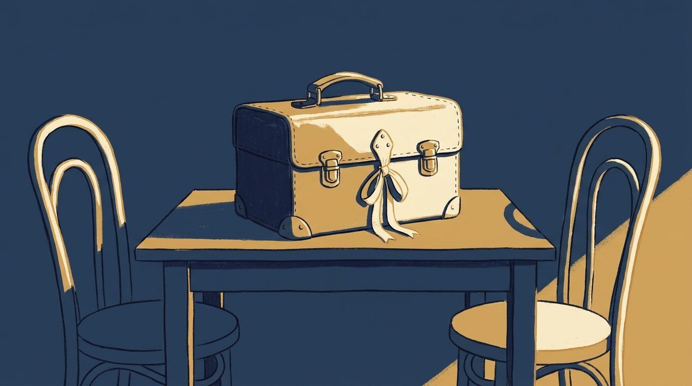 Illustration for the build log "A content skill you hand to the client is a different design problem than one you keep"