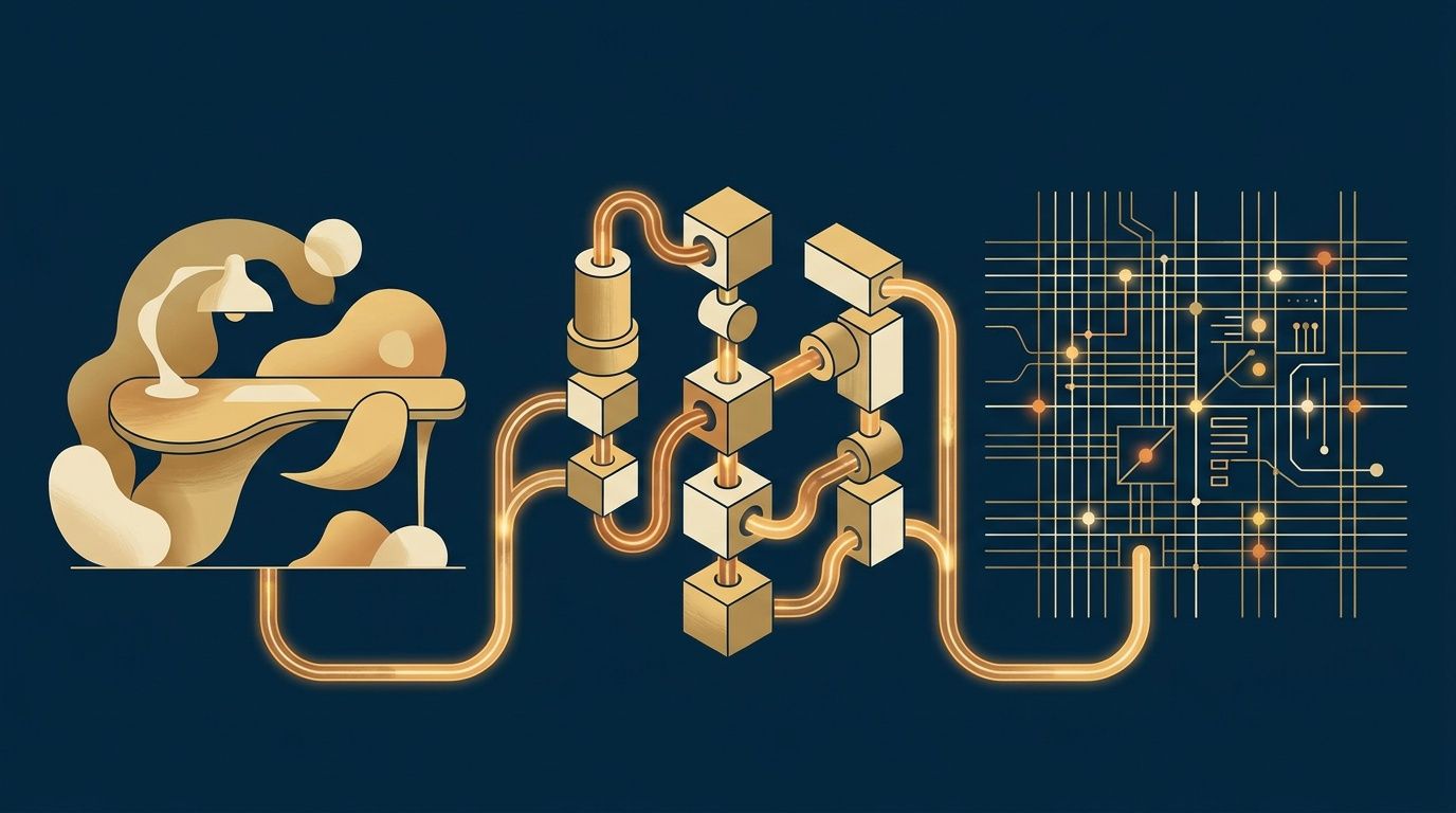 Illustration for the build log "Wiring Center Pane so a non-technical editor can publish without touching the repo"